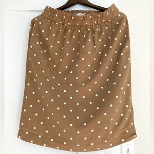 J. Crew Polka Dot Pull-on Skirt